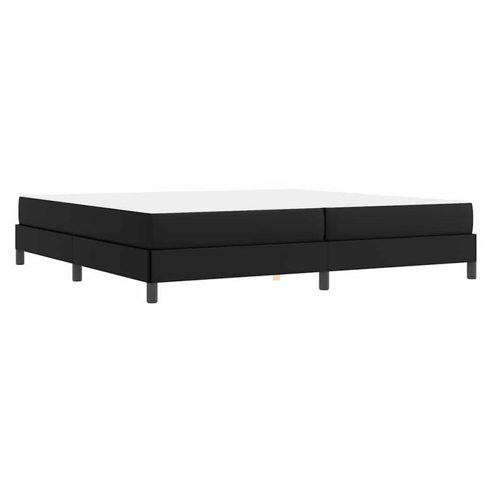 Cadru de pat cu saltea Negru 200 x 200 cm țesătură - WALTI WALTI