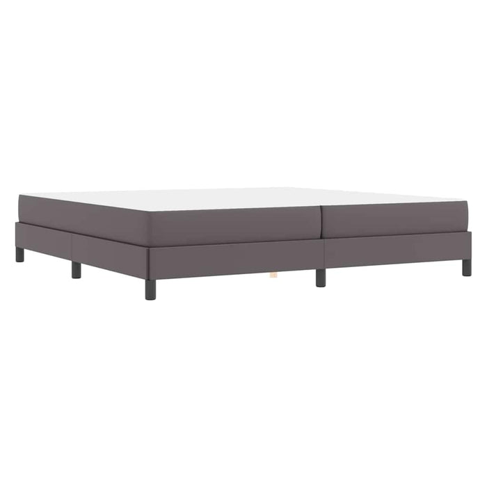 Cadru de pat cu saltea Gri 200 x 200 cm țesătură - WALTI WALTI