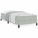 Pat boxspring cu saltea Gri deschis 90 x 190 cm Catifea - WALTI WALTI