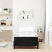 Pat boxspring cu saltea cu saltea Negru 90 x 190 cm Catifea - WALTI WALTI