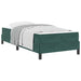 Pat boxspring cu saltea Verde închis 90 x 190 cm Catifea - WALTI WALTI