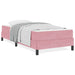 Pat boxspring cu saltea cu saltea Roz 90 x 190 cm Catifea - WALTI WALTI