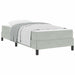 Pat boxspring cu saltea Gri deschis 90 x 200 cm Catifea - WALTI WALTI