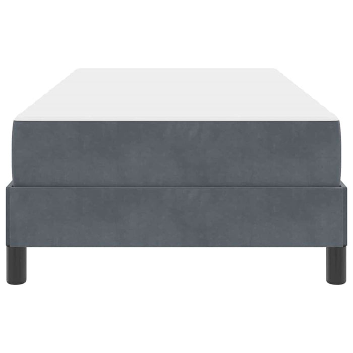 Pat boxspring cu saltea Gri închis 90 x 200 cm Catifea - WALTI WALTI