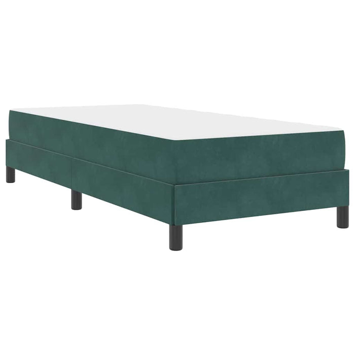 Pat boxspring cu saltea Verde închis 90 x 200 cm Catifea - WALTI WALTI