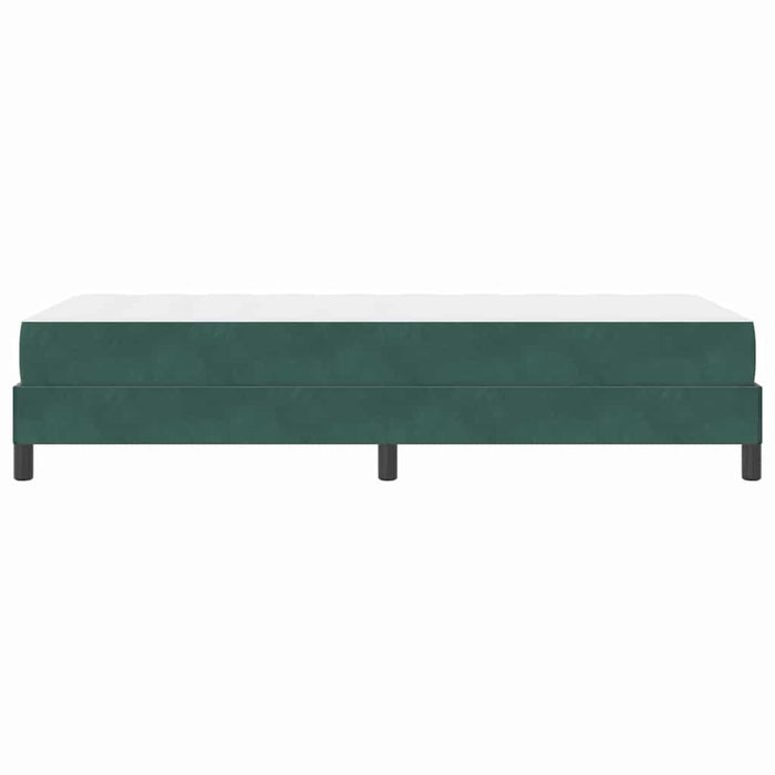 Pat boxspring cu saltea Verde închis 90 x 200 cm Catifea - WALTI WALTI