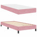 Pat boxspring cu saltea cu saltea Roz 90 x 200 cm Catifea - WALTI WALTI