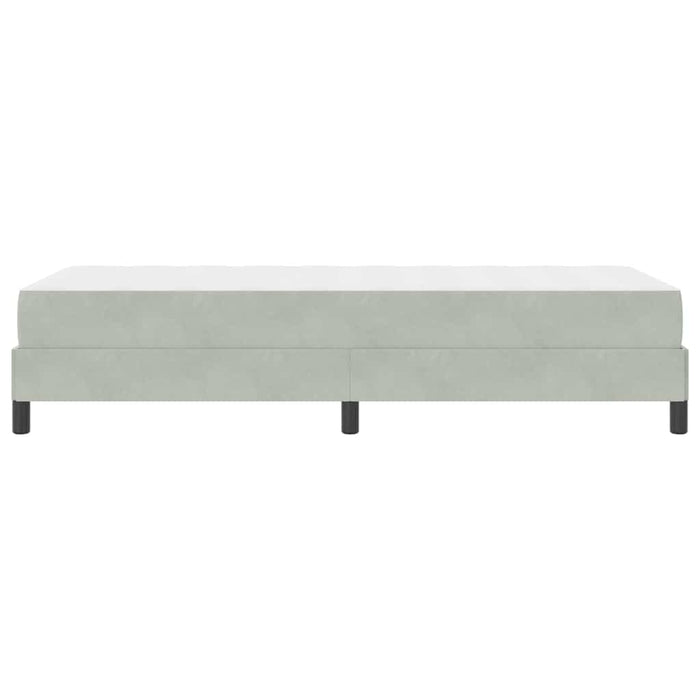 Pat cu arcuri cu saltea Gri deschis 100 x 200 cm țesătură - WALTI WALTI