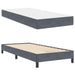 Pat boxspring cu saltea Gri închis 100 x 200 cm Catifea - WALTI WALTI