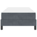 Pat boxspring cu saltea Gri închis 100 x 200 cm Catifea - WALTI WALTI