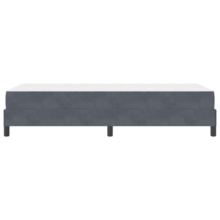 Pat boxspring cu saltea Gri închis 100 x 200 cm Catifea - WALTI WALTI
