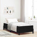 Pat boxspring cu saltea cu saltea Negru 100 x 200 cm Catifea - WALTI WALTI
