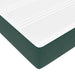 Pat boxspring cu saltea Verde închis 100 x 200 cm Catifea - WALTI WALTI