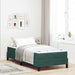 Pat boxspring cu saltea Verde închis 100 x 200 cm Catifea - WALTI WALTI