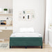 Pat boxspring cu saltea Verde închis 120 x 190 cm Catifea - WALTI WALTI