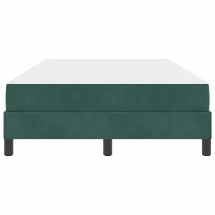 Pat boxspring cu saltea Verde închis 120 x 190 cm Catifea - WALTI WALTI