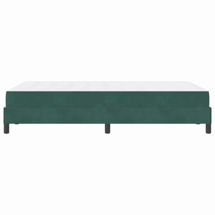 Pat boxspring cu saltea Verde închis 120 x 190 cm Catifea - WALTI WALTI