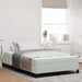Pat boxspring cu saltea Gri deschis 120 x 200 cm Catifea - WALTI WALTI