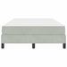 Pat boxspring cu saltea Gri deschis 120 x 200 cm Catifea - WALTI WALTI