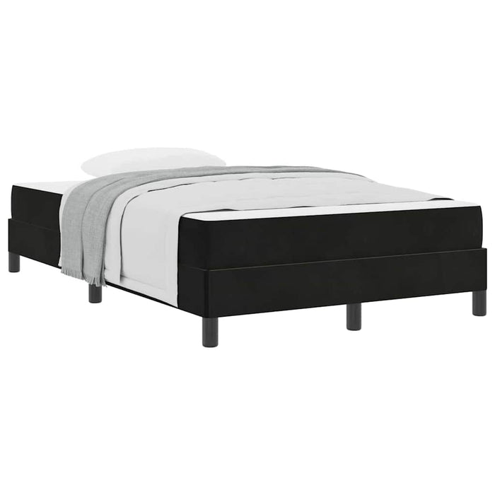 Pat boxspring cu saltea cu saltea Negru 120 x 200 cm Catifea - WALTI WALTI
