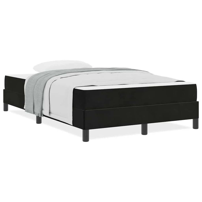 Pat boxspring cu saltea cu saltea Negru 120 x 200 cm Catifea - WALTI WALTI