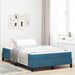 Pat boxspring cu saltea Albastru închis 120 x 200 cm Catifea - WALTI WALTI