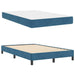 Pat boxspring cu saltea Albastru închis 120 x 200 cm Catifea - WALTI WALTI