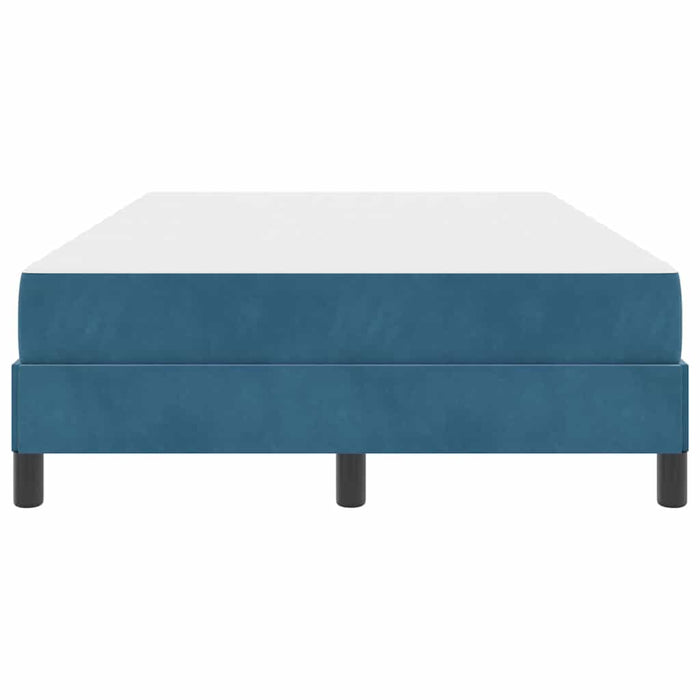 Pat boxspring cu saltea Albastru închis 120 x 200 cm Catifea - WALTI WALTI
