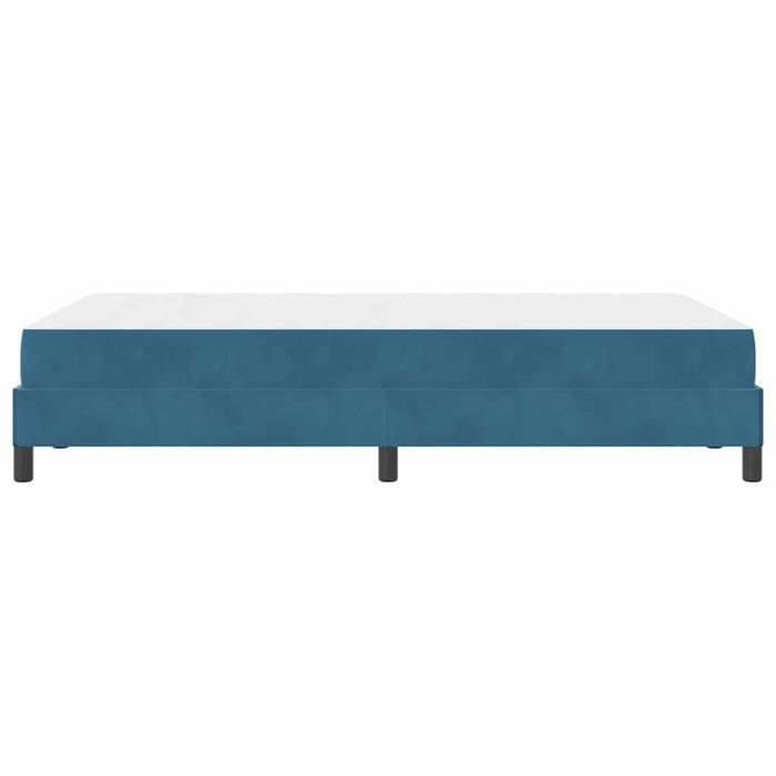 Pat boxspring cu saltea Albastru închis 120 x 200 cm Catifea - WALTI WALTI