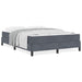 Pat boxspring cu saltea Gri închis 140 x 190 cm Catifea - WALTI WALTI