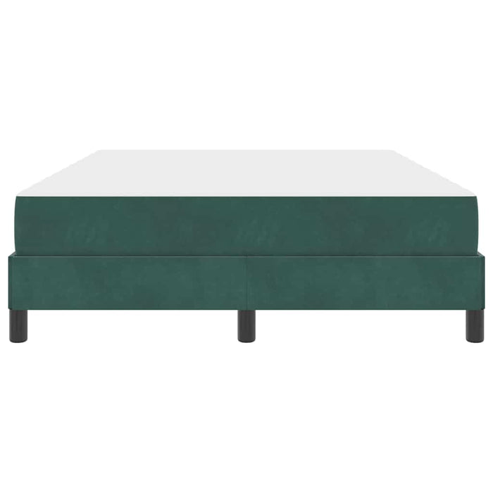 Pat boxspring cu saltea Verde închis 140 x 190 cm Catifea - WALTI WALTI