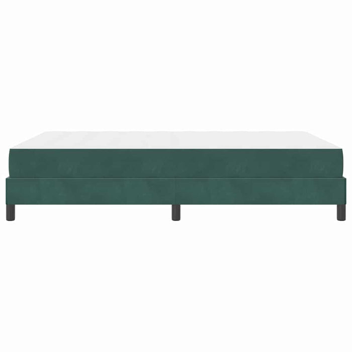 Pat boxspring cu saltea Verde închis 140 x 190 cm Catifea - WALTI WALTI