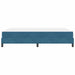 Pat boxspring cu saltea Albastru închis 140 x 190 cm Catifea - WALTI WALTI
