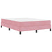 Pat boxspring cu saltea cu saltea Roz 140 x 190 cm Catifea - WALTI WALTI