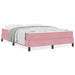 Pat boxspring cu saltea cu saltea Roz 140 x 190 cm Catifea - WALTI WALTI