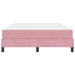 Pat boxspring cu saltea cu saltea Roz 140 x 200 cm Catifea - WALTI WALTI