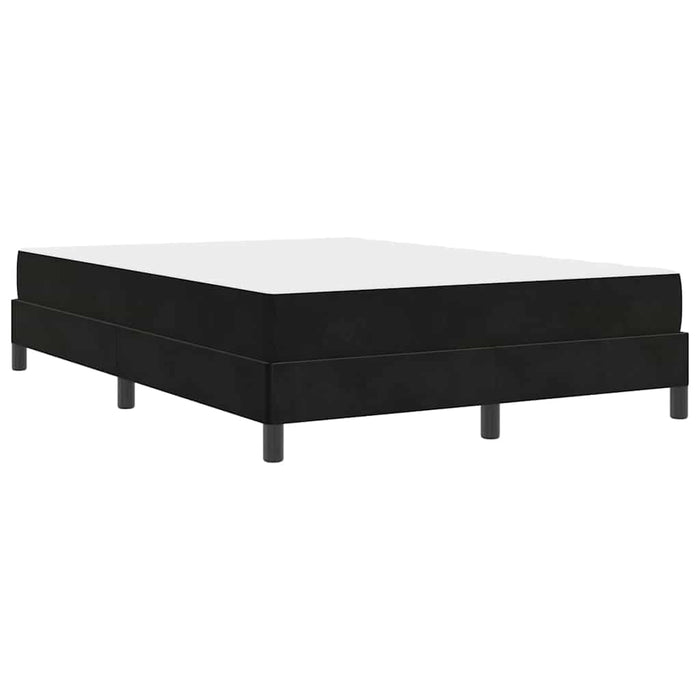 Pat boxspring cu saltea cu saltea Negru 160 x 200 cm Catifea - WALTI WALTI