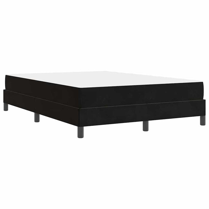 Pat boxspring cu saltea cu saltea Negru 160 x 200 cm Catifea - WALTI WALTI