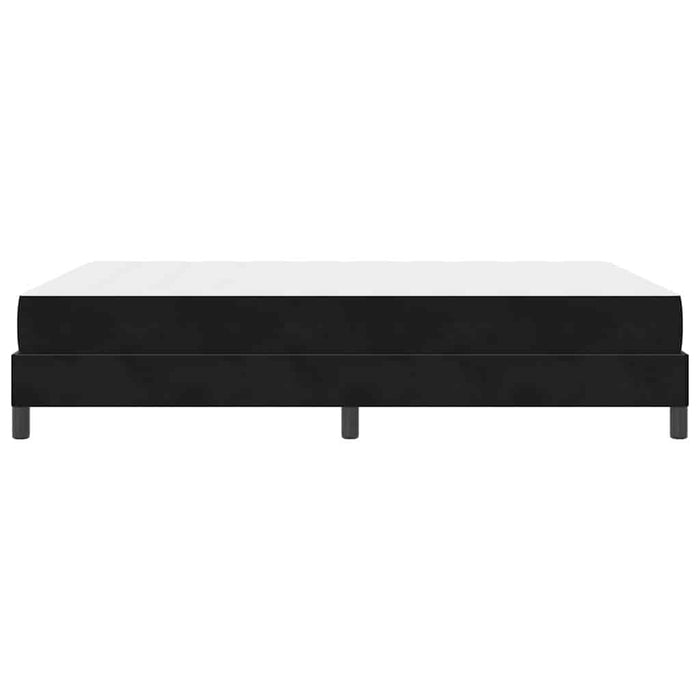 Pat boxspring cu saltea cu saltea Negru 160 x 200 cm Catifea - WALTI WALTI