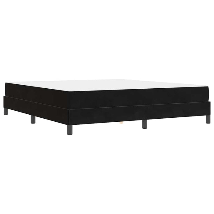 Pat boxspring cu saltea cu saltea Negru 180 x 200 cm Catifea - WALTI WALTI