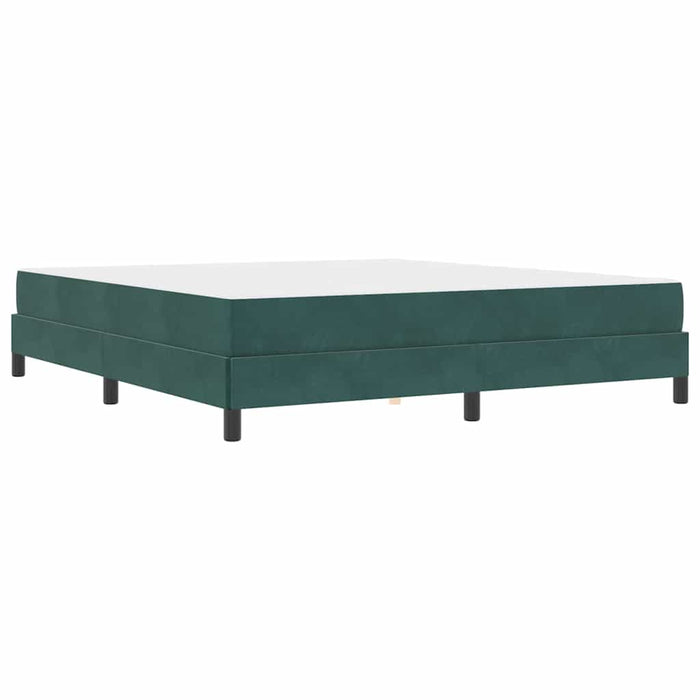 Pat boxspring cu saltea Verde închis 180 x 200 cm Catifea - WALTI WALTI