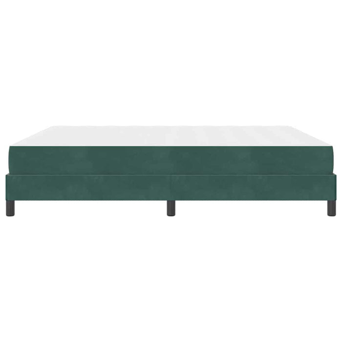 Pat boxspring cu saltea Verde închis 180 x 200 cm Catifea - WALTI WALTI