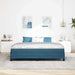 Pat boxspring cu saltea Albastru închis 180 x 200 cm Catifea - WALTI WALTI