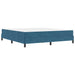 Pat boxspring cu saltea Albastru închis 180 x 200 cm Catifea - WALTI WALTI