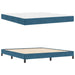 Pat boxspring cu saltea Albastru închis 180 x 200 cm Catifea - WALTI WALTI