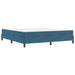 Pat boxspring cu saltea Albastru închis 180 x 200 cm Catifea - WALTI WALTI