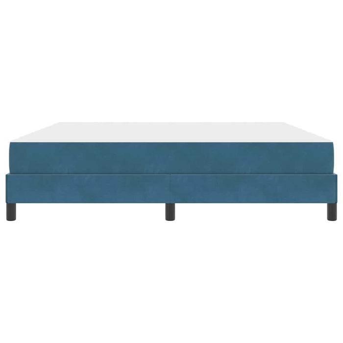 Pat boxspring cu saltea Albastru închis 180 x 200 cm Catifea - WALTI WALTI