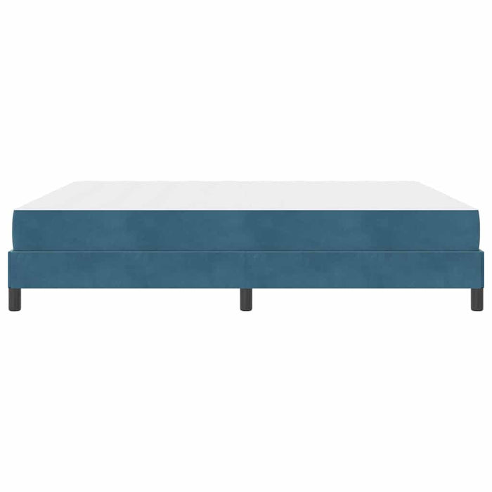 Pat boxspring cu saltea Albastru închis 180 x 200 cm Catifea - WALTI WALTI