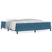 Pat boxspring cu saltea Albastru închis 180 x 200 cm Catifea - WALTI WALTI