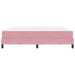 Pat boxspring cu saltea cu saltea Roz 180 x 200 cm Catifea - WALTI WALTI